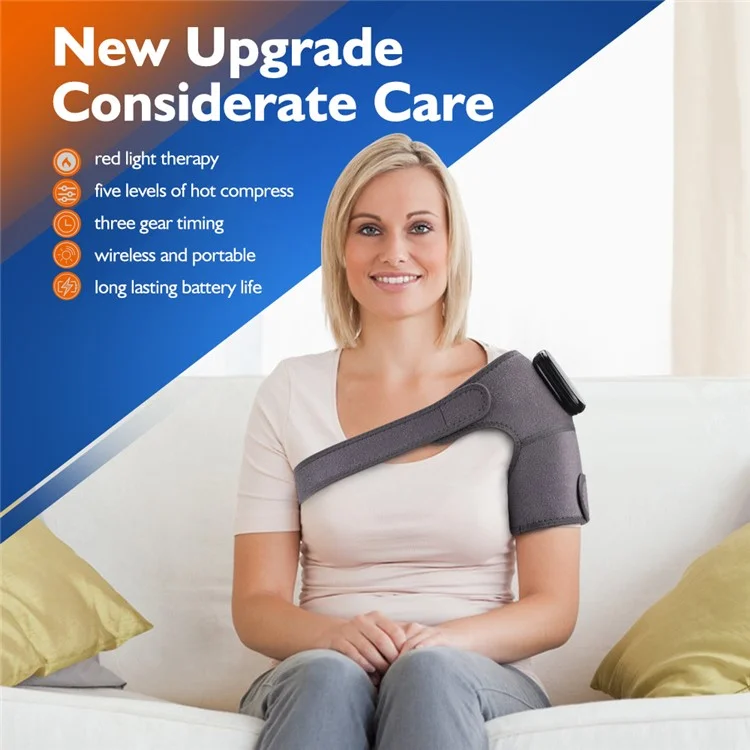 Heated Knee Brace Infrared Light Knee Wrap Massager with 5 Heating Levels (CE, RoHS, FCC)