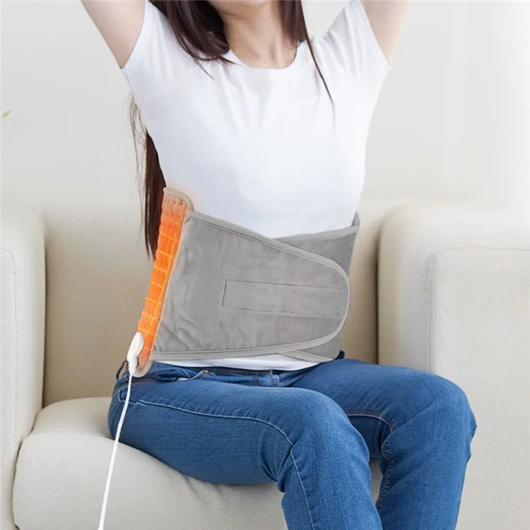 Fluff Heating Pad Cushion Waist Heated Wrap Belt for Back Pain, Women Period Cramps - US Plug