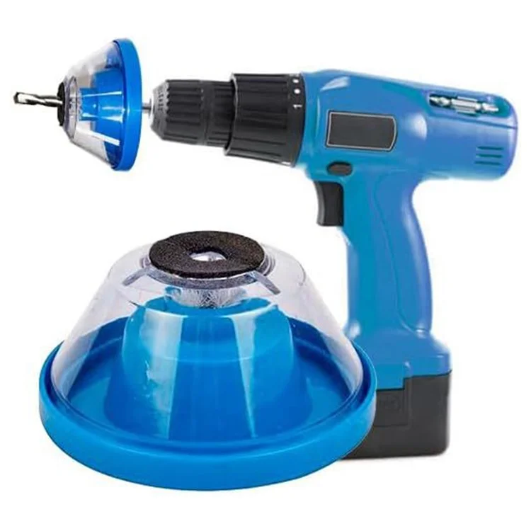 Electric Drill Dust Cover Electric Hammer Drill Dust Collector for Drilling - Blue