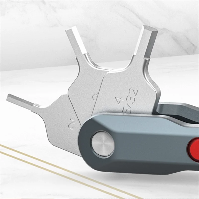 UURIG PT-18 Multi-function Folding Hex Key Set Portable Torx Star Key Wrenches Tool Kit Camera Mounting Accessories