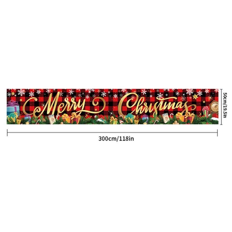 Home Yard Christmas Decoration Banner Santa Claus Snowman Yard Signs Xmas Hanging Decor - SDJTY1-3