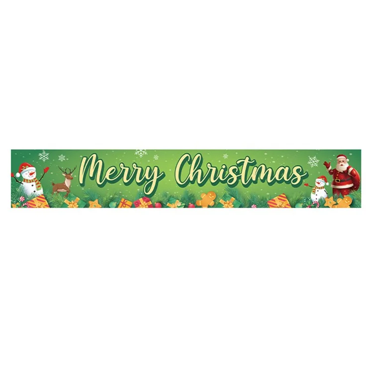 HF 50x300cm 100D Polyester Christmas Photo Backdrop Banner Yard Decoration - HF-04