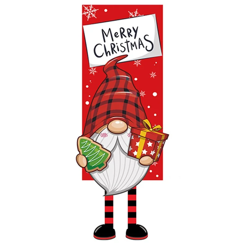 SDGQ6 Merry Christmas Hanging Banner 100D Polyester Door Window Hanging Flag Ornament - SDGQ6-01