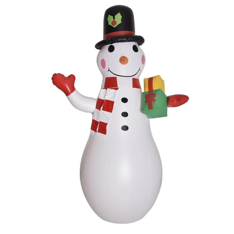 180x70cm PVC Inflatable Christmas Snowman Tumbler Outdoor Indoor Party Xmas Decoration