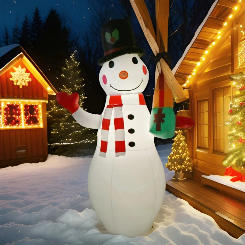 180x70cm PVC Inflatable Christmas Snowman Tumbler Outdoor Indoor Party Xmas Decoration