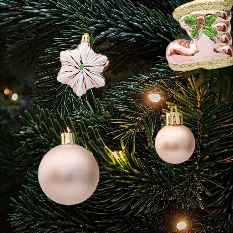 20 pièces / Set Décoration d'arbre de Noël Xmas Festival Ornement en plastique suspendu - Style A