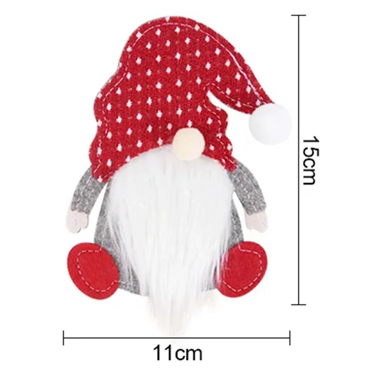 Xmas Gnome Design Cutlery Storage Bag Christmas Decoration Fork Knife Cutlery Holder Bag - Dot