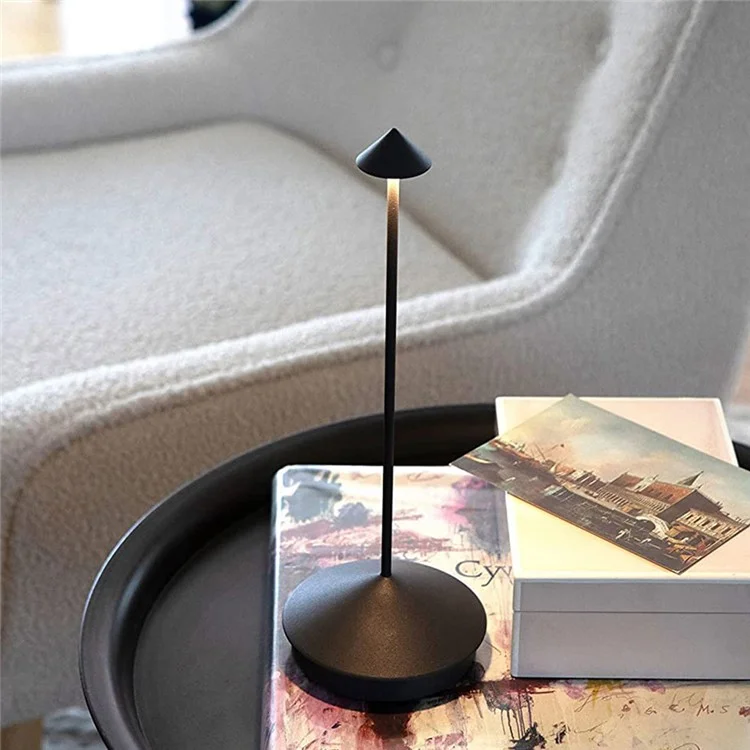 Creative Mushroom Metal Restaurant Home Atmosphere LED Night Light Decorative Table Lamp - Black