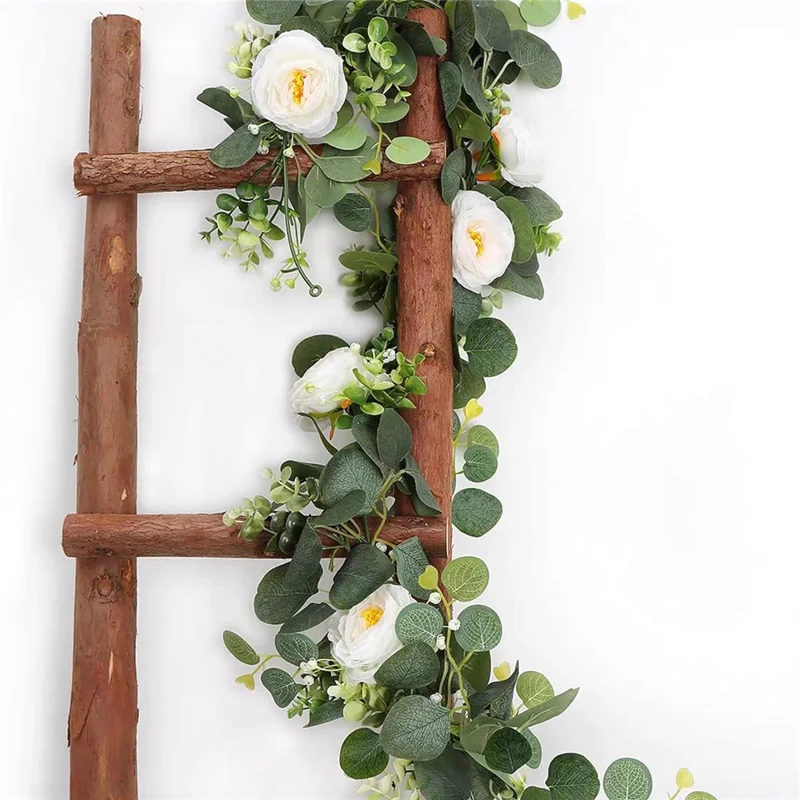 180cm Eucalyptus Vine Flower Artificial Green Plant Realistic Vine Home Decoration