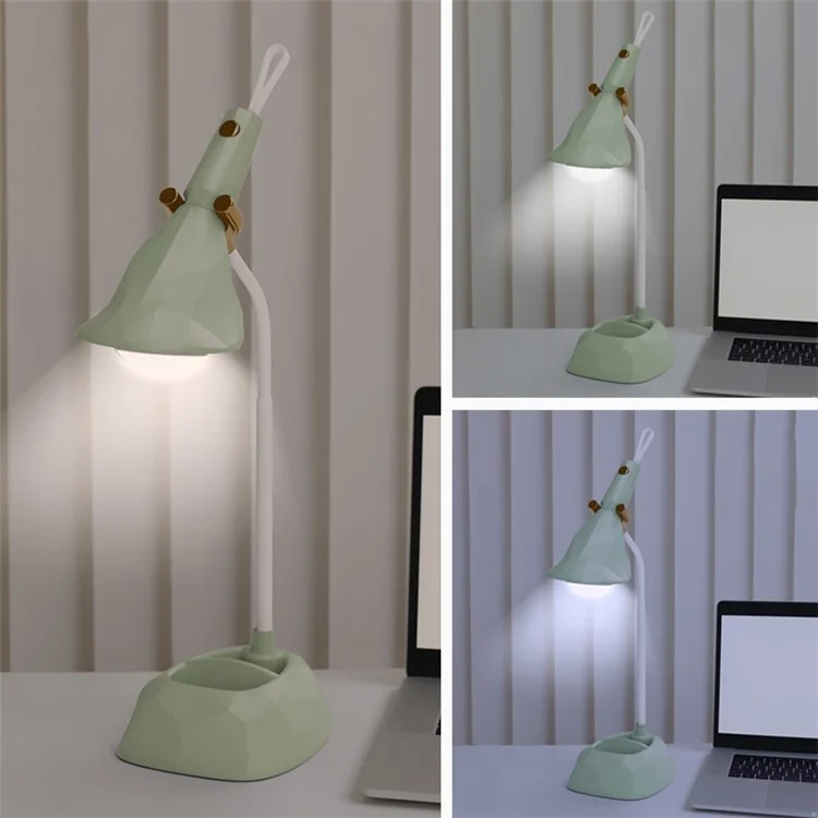 GIVELONG Diamonds Shape Night Light Button Control Portable Desktop Lamp with Strap - Vert
