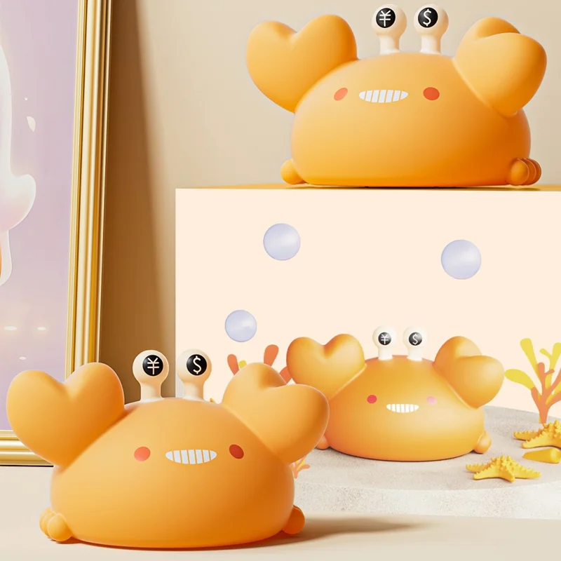 Silicone Night Light Crab-Shaped Bedside Touch Lamp for Room Decor (CE, FCC, ROHS, CPC Certified)