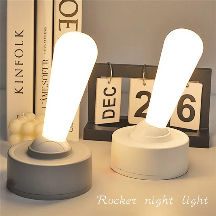 Simple Toggle Lever Switch Small Night Light Creative Corridor Desktop Bedside Lamp - Grey