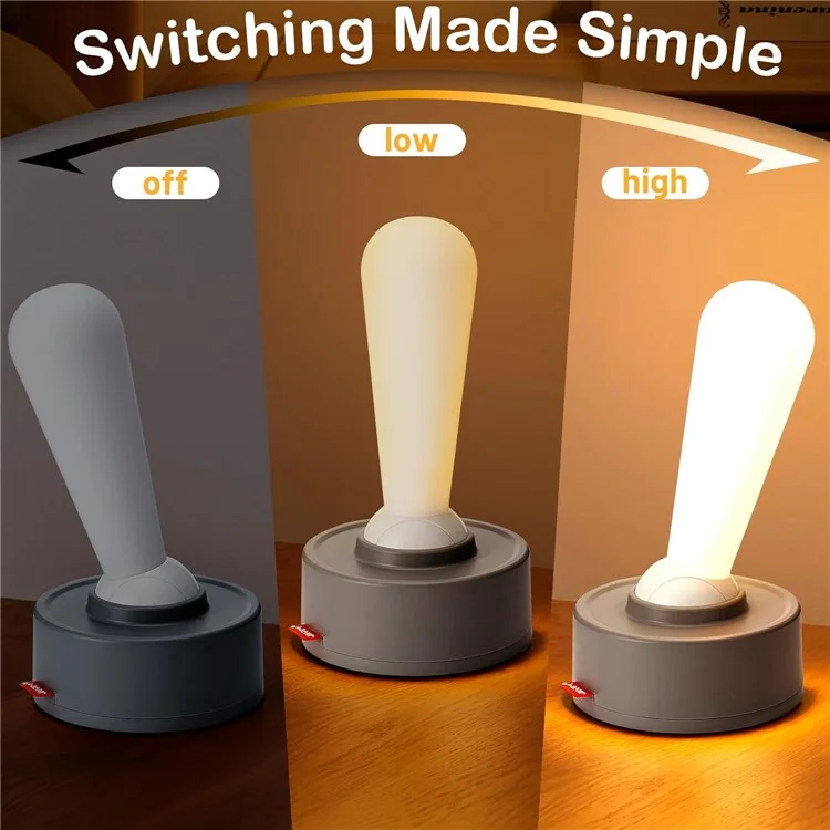 Simple Toggle Lever Switch Small Night Light Creative Corridor Desktop Bedside Lamp - Grey