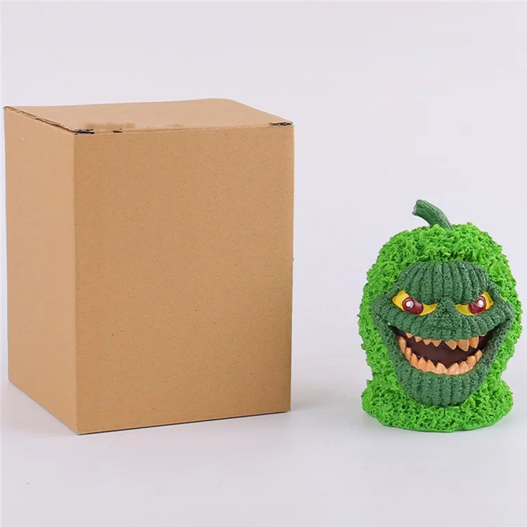 Halloween Desktop Resin Horror Ornamento da tavolo Spaventoso Decorazione Casa Ufficio Decorazione - Zucca verde