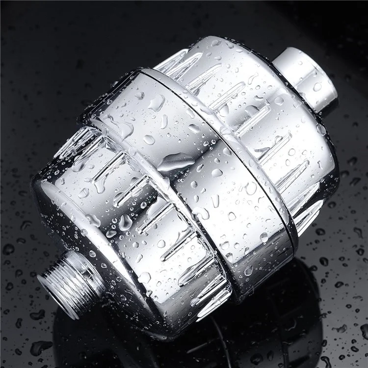 Filtre à eau pour salle de bain en 15 étapes, élimine le chlore et les métaux lourds, avec tête de douche filtrante et 1 filtre