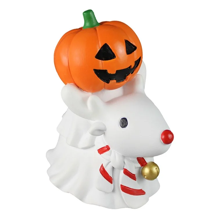 Halloween Christmas Cute Small Ornaments Decorative Pumpkin Knight Reindeer Desktop Ornaments Decoration
