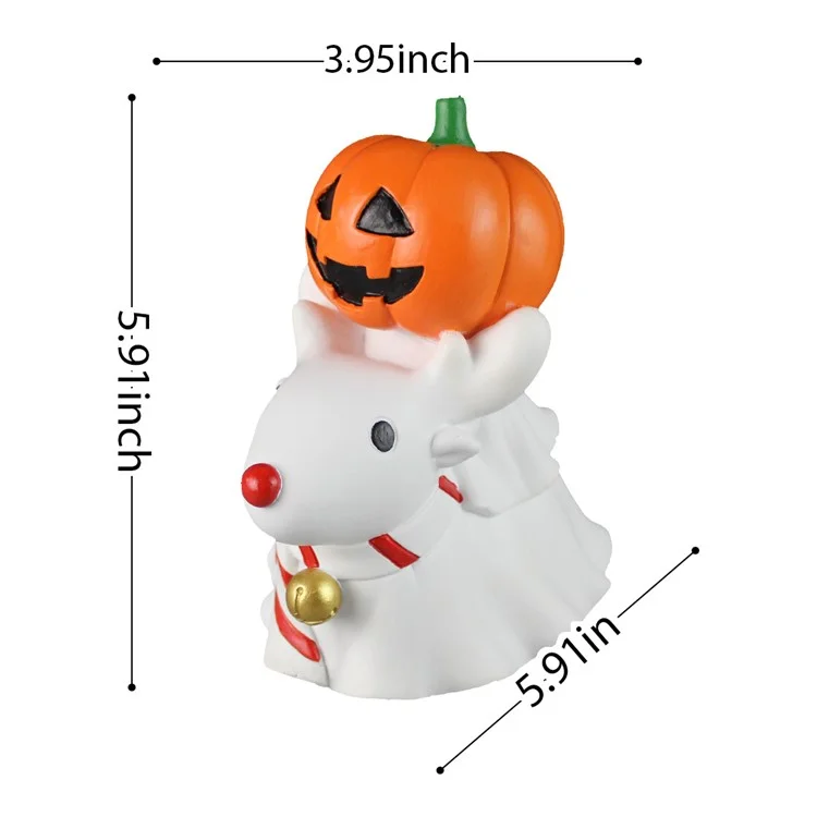 Halloween Christmas Cute Small Ornaments Decorative Pumpkin Knight Reindeer Desktop Ornaments Decoration