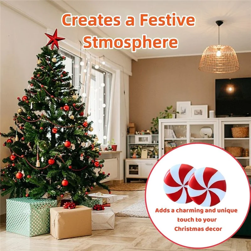 20PCS Christmas Silicone Red and White Candy Cabinet Handle Covers Christmas Decorations for Kitchen, Living Room and Bedroom Cabinets