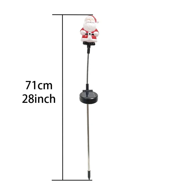3pcs / Definir Árvore de Natal Gnome Santa Swing Plugue de Solar Lâmpada Solar Decoração de Jardim de Férias