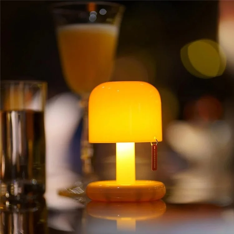 QV-10 Mini Rechargeable PC LED Table Lamp Smart Sensor Bedside Sunset Night Light for Bedroom