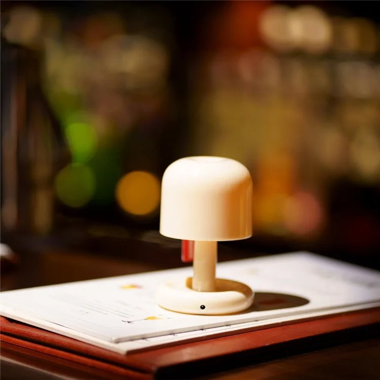 QV-10 Mini Rechargeable PC LED Table Lamp Smart Sensor Bedside Sunset Night Light for Bedroom