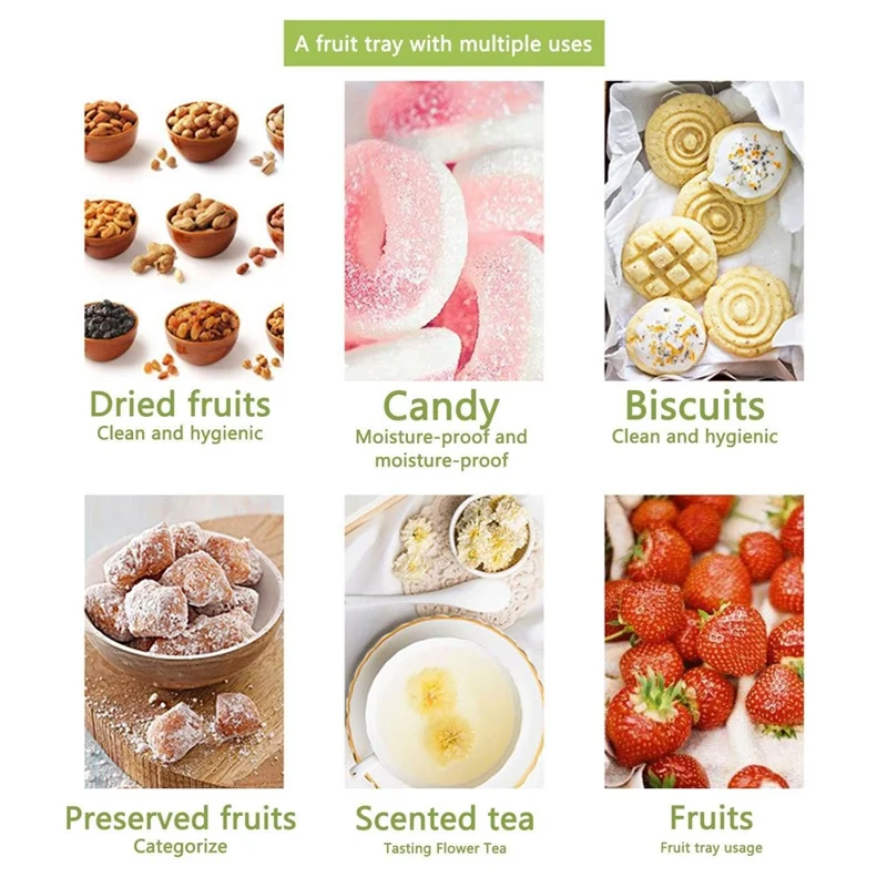 Rotating Snackle Storage Box Container 5 Grid Divided Rotating Serving Tray with Lid for Picnics, Camping - Pink