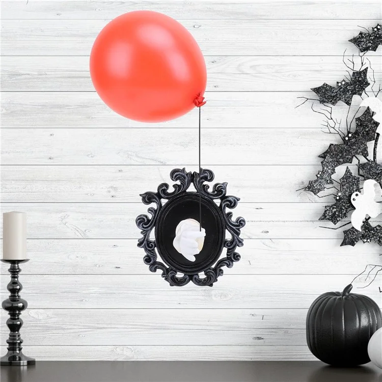Gothic Resin Wall Art Decoration Ornament 3D Hand Red Ballon Wall Aesthetic Statue