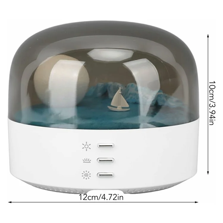 Rechargeable Moon Night Light Dimmable LED Bedside Lamp Soft Eye Caring with Color Changing