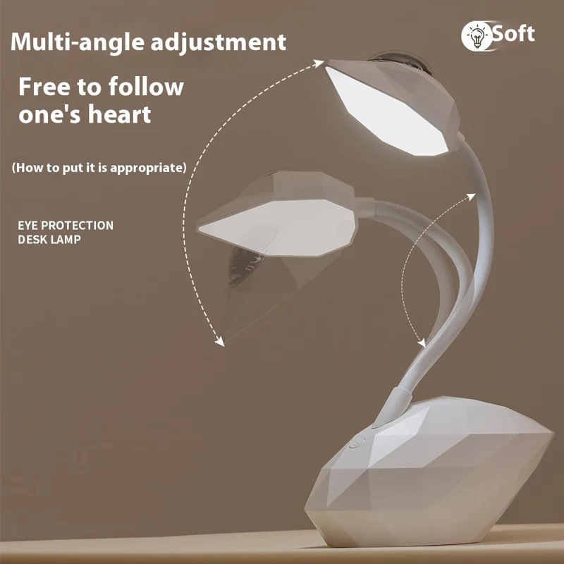 D12 Swan Diseño Proyección Desk Lamm Protection Anti-Glare Desk Light Con Soporte Para Bolígrafo