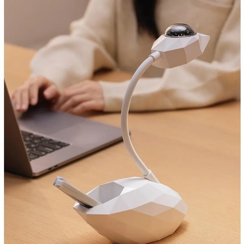 D12 Swan Diseño Proyección Desk Lamm Protection Anti-Glare Desk Light Con Soporte Para Bolígrafo