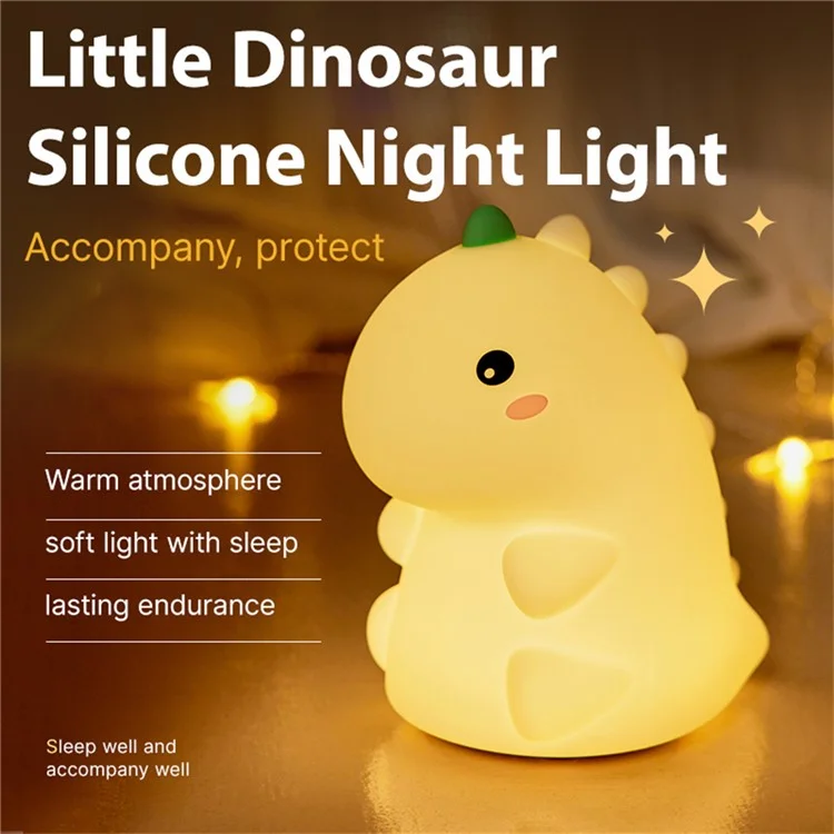 Night Light for Kids Dinosaur Cute Lamp Nursery Silicone Table Decorations