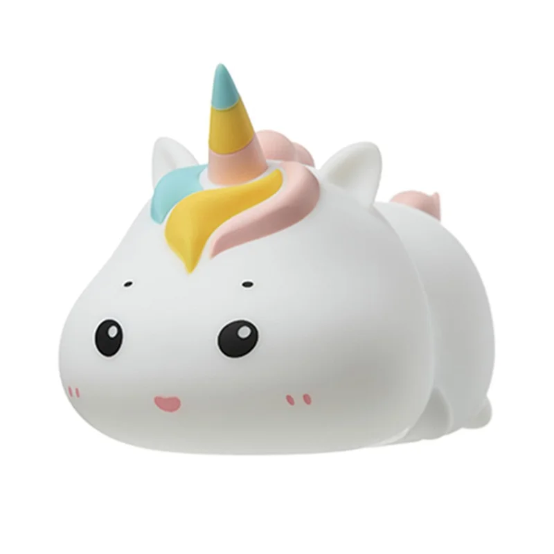 MD052 Patting Lamp Unicorn LED Night Light Baby Nursery Lamp with Touch Controls Bedside Nightlight