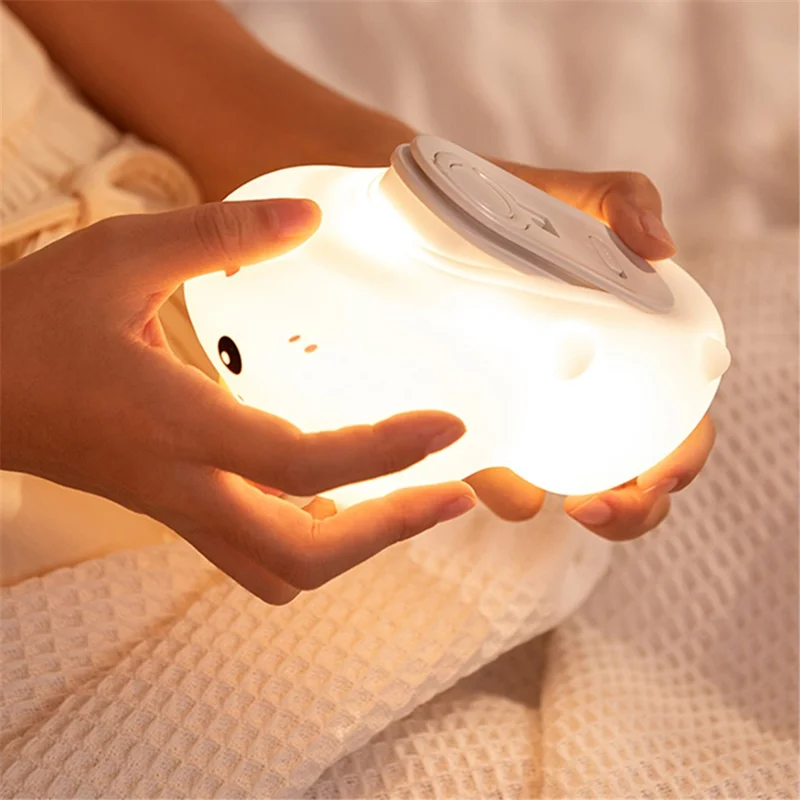 MD052 Patting Lamp Unicorn LED Night Light Baby Nursery Lamp with Touch Controls Bedside Nightlight