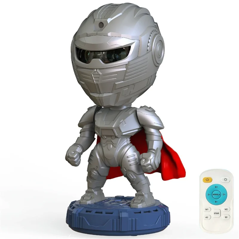 Robot Nebula Projection Light Mecha Warrior Desktop Ornament Atmosphere Night Light