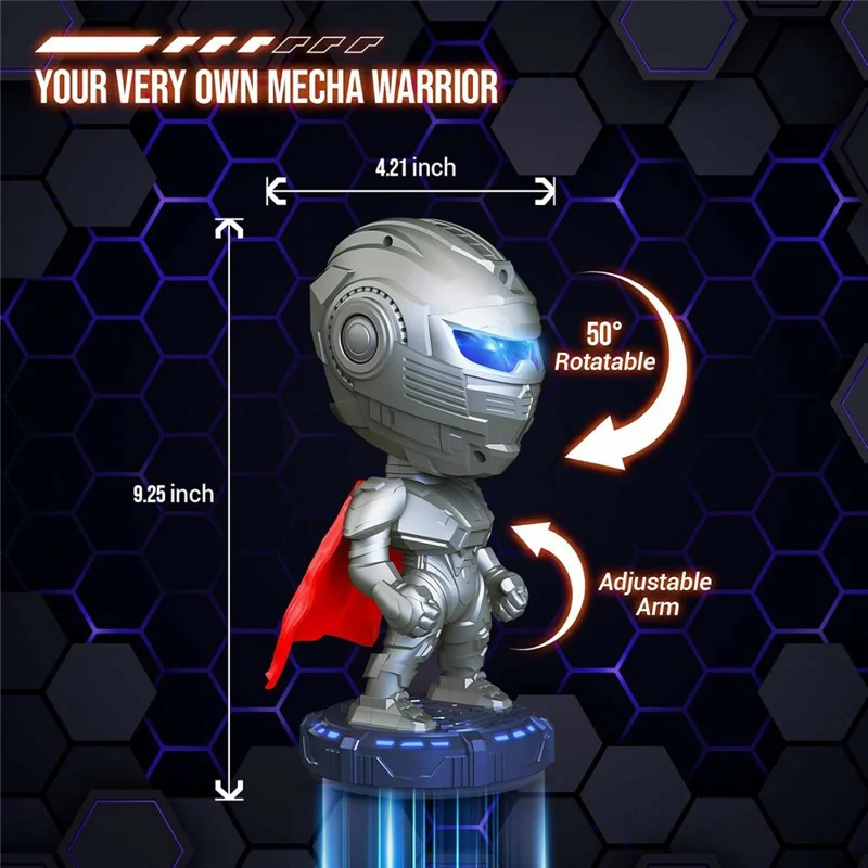 Robot Nebula Projection Light Mecha Warrior Desktop Ornament Atmosphere Night Light