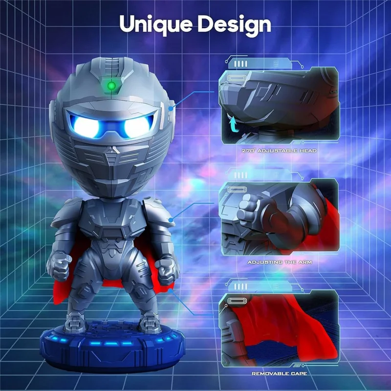 Robot Nebula Projection Light Mecha Warrior Desktop Ornament Atmosphere Night Light