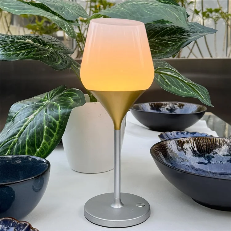 Creative Goblet Small Table Lamp Bar Bedroom Bedside Atmosphere Night Light - Gold