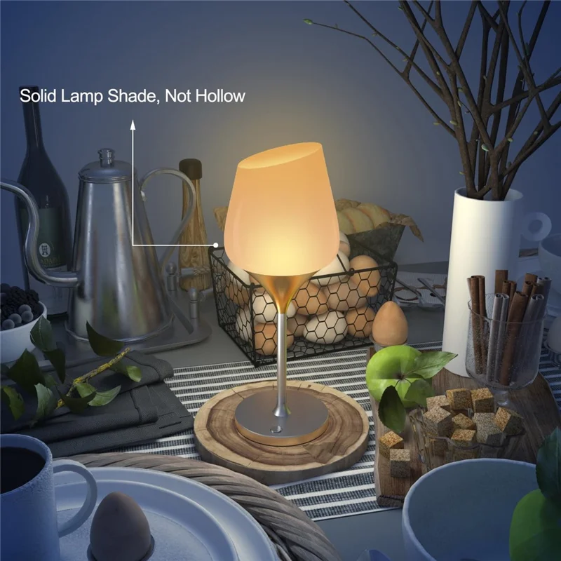 Creative Goblet Small Table Lamp Bar Bedroom Bedside Atmosphere Night Light - Gold