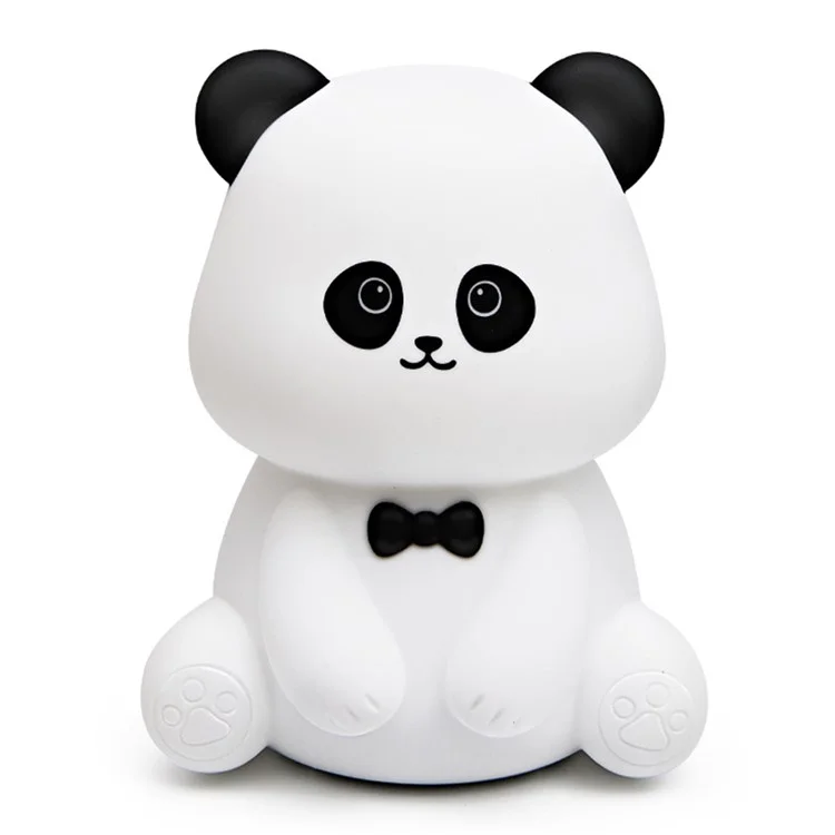 L2416 Cute Panda Silicone Tap Light Home Desktop Bedside Night Light