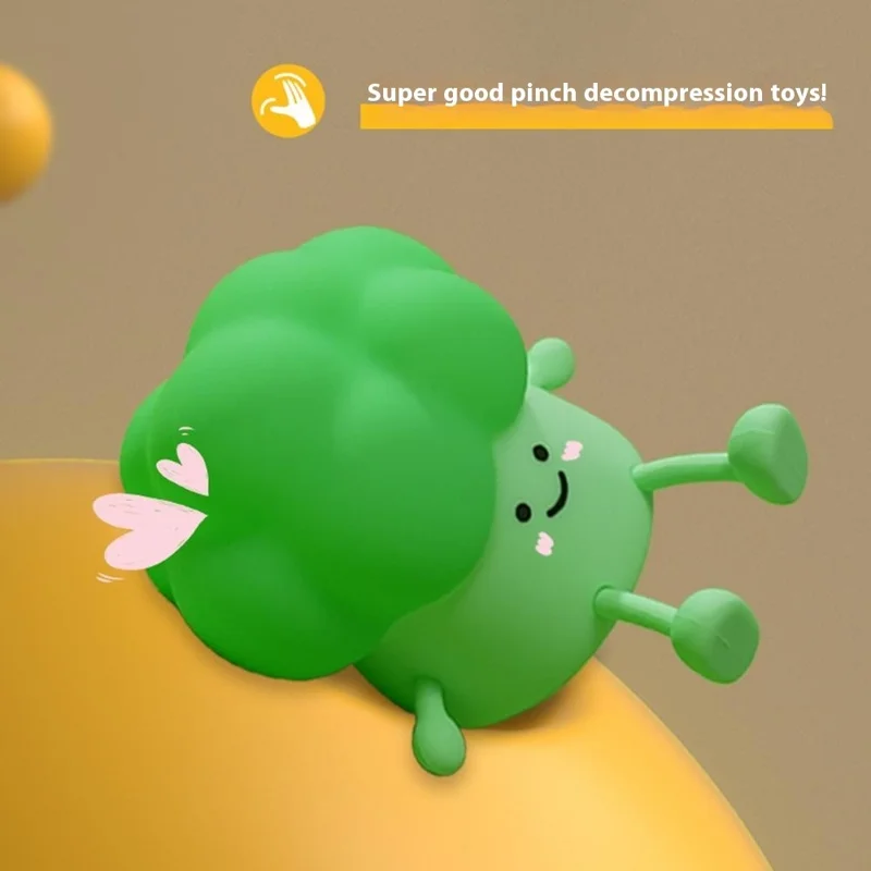 A045 Broccoli Design Creative Silicone Tap Light Home Bedroom Bedside Night Light