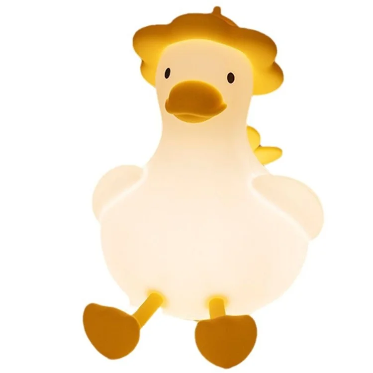 D18 Cute Duck Silicone Tap Lamp Ornament Bedroom Bedside Atmosphere Night Light