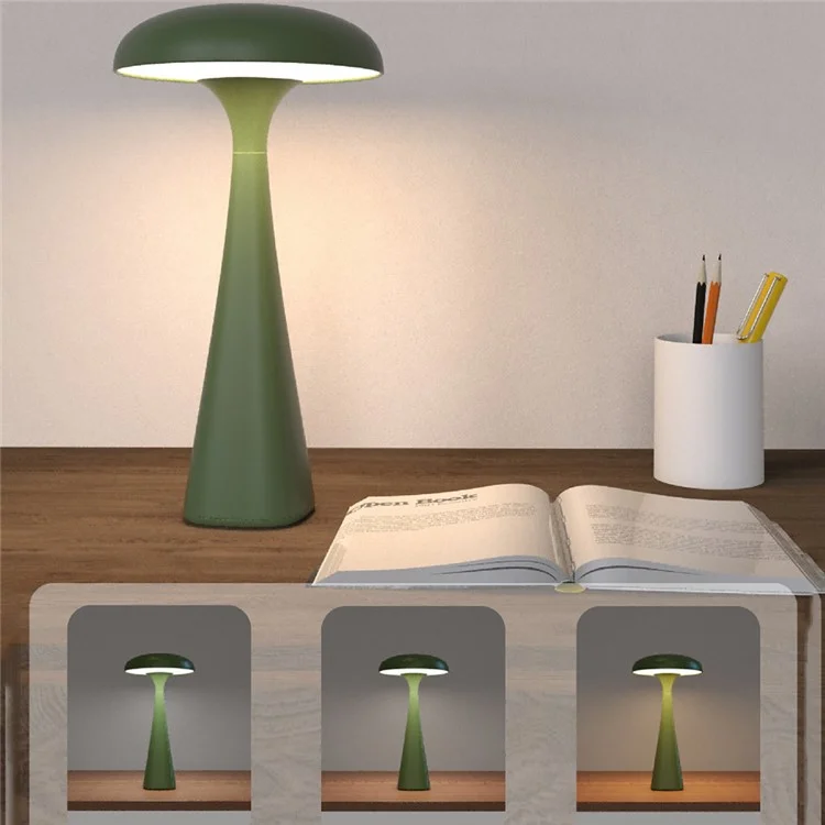 Lâmpada de mesa em formato de medusa de cogumelo LS-8963, ornamento de mesa, luz suave que acompanha o sono - Vermelho