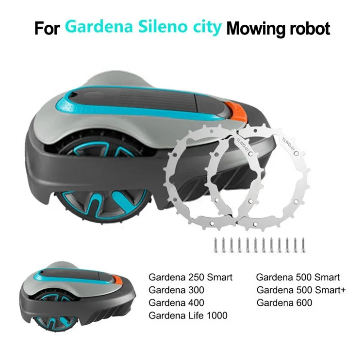 TLWG-01 2 Unidades / Conjunto Pinchos de cortacésped SPCC de 212 mm para Gardena Sileno City