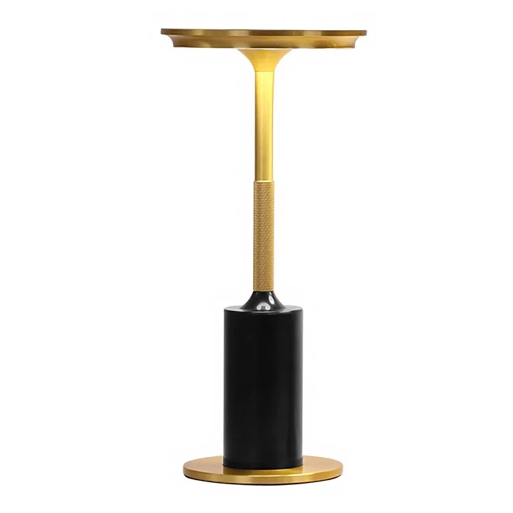 Cordless Table Lamp Rechargeable Portable LED Lamp 3 Color Touch Control Dimming Desk Lamp - Black