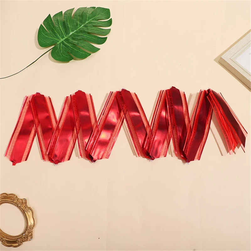 20Pcs 30# Size M Pull Bows for Christmas Gift Wrapping Metallic Matte Flower Packaging Bows - Red