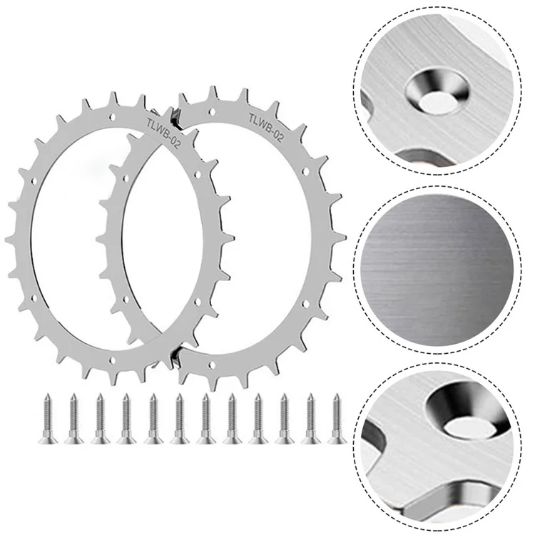 TLWB-02 2 Unidades / Conjunto 170 mm Pinchos para Bosch Indego XS 300 / S 500 / S+ 500 Cortacésped SPCC Pinchos de Rueda
