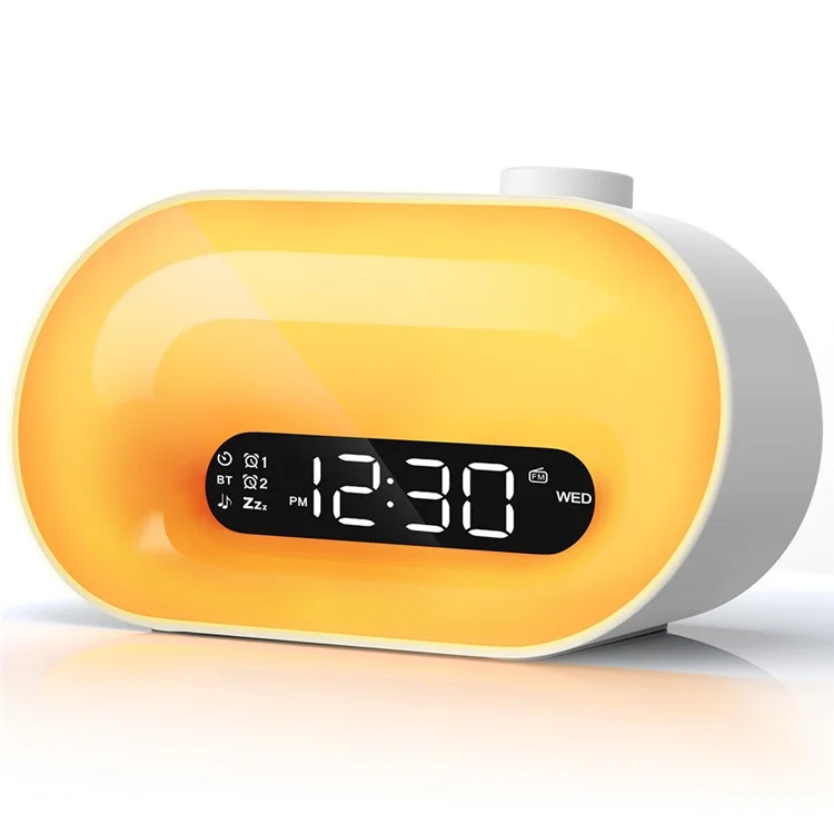 BL10 Smart Sleep Aid Weckuhr Multifunktionaler Bluetooth-Lautsprecher RGB-Atmosphärenleuchte - EU-Stecker
