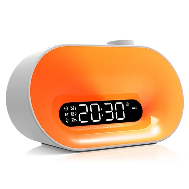 BL10 Smart Sleep Aid Weckuhr Multifunktionaler Bluetooth-Lautsprecher RGB-Atmosphärenleuchte - EU-Stecker