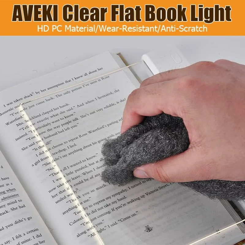 F17 LED Reading Light Rechargeable  Adjustable Brightness Desk Lamp for Dorm / Bedroom / Study - White
