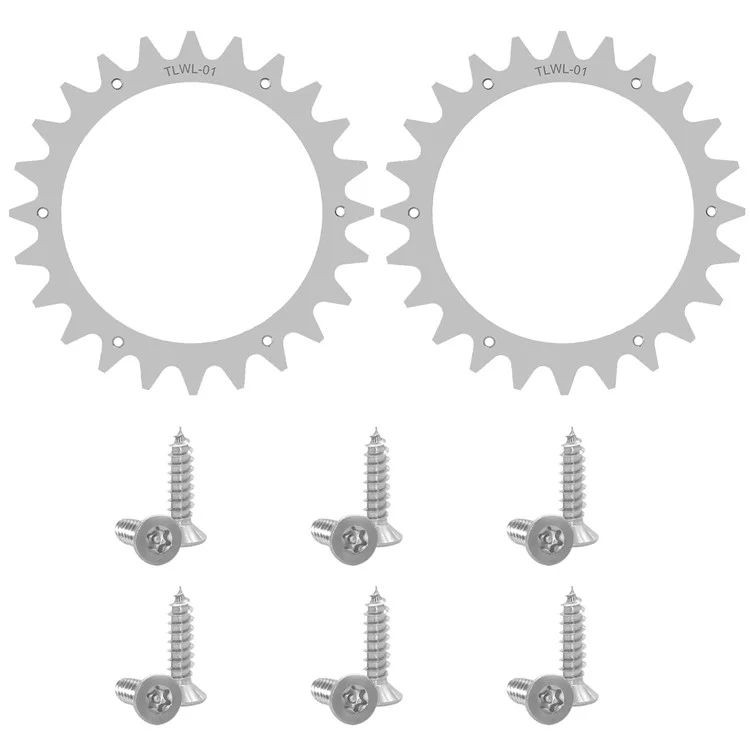 TLWL-01 Lot de 2 Piques de 205 mm pour Tondeuse Robot Worx Landroid S / M Piques de Roue en SPCC